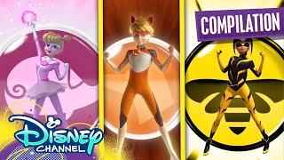 Miraculous Hero Transformations  Miraculous Ladybug  disneychannel x Miraculous [upl. by Tortosa]