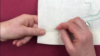 Mending a hem learning Herringbone Right Handed [upl. by Phina]