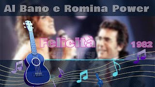 Al Bano e Romina Power Felicità  Karaoke [upl. by Nerradal187]