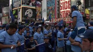 Camp Simcha Rocks Times Square in NY part 1 [upl. by Atinwahs680]