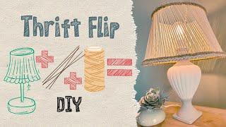 DIY Thrift Hack Give your Lamp and Lampshade a New Look [upl. by Rattray]