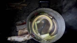 How to cook eel recipe in Laos [upl. by Dirrej]