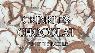 Biscuits de Noël CRINKLES CHOCOLAT [upl. by Us]