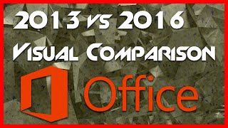 Office 2013 vs Office 2016 Preview  Side by Side Visual Comparison [upl. by Immaj]