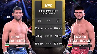 Beneil Dariush vs Arman Tsarukyan Full Fight  UFC 5 Fight Night [upl. by Jamilla328]