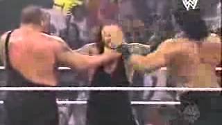 Double Chokeslam Big Show Great Khali vs Undertaker [upl. by Elamor244]