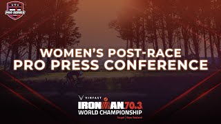 Womens PostRace Pro Press Conference  2024 VinFast IRONMAN 703 World Championship Taupō [upl. by Melville]