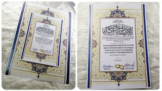 How to make nikah certificate at homeNikkah certificate [upl. by Nixie]