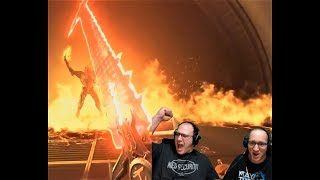 DEMON SWORD Reacting to Doom Eternal Gameplay from Quakecon 2018 [upl. by Hahsia803]