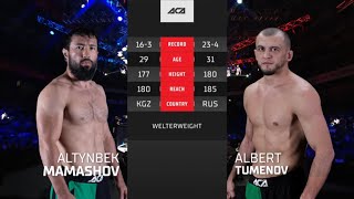 Алтынбек Мамашов vs Альберт Туменов  Altynbek Mamashev vs Albert Tumenov  ACA 154 [upl. by Anon]