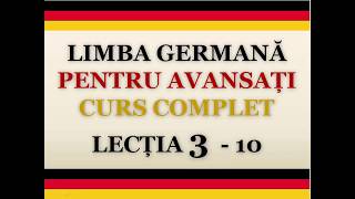 Invata germana  rapid si usor  Nivel B1  B2  LECTIA 3 [upl. by Aneelas]