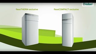 SoleWasser Wärmepumpe flexoTHERM exclusive und flexoCOMPACT exclusive von Vaillant [upl. by Nennahs]