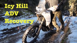 Icy Hill  ADV Recovery [upl. by Hymie508]