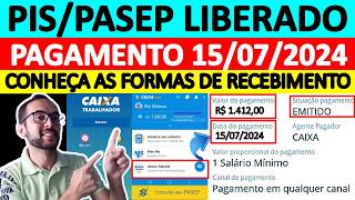 COMO SACAR O PISPASEP LIBERADO EM JULHO DE 2024 FORMAS DE RECEBIMENTO ABONO SALARIAL ANO BASE 2022 [upl. by Norha]