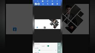 Facebook cover photo design tutorial edit shorts [upl. by Noiemad828]
