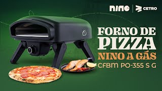 Forno de Pizza Nino a Gás com Pedra Quadrada CFBM PO355 S G [upl. by Nolyar]