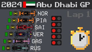 2024 Abu Dhabi Grand Prix Timelapse [upl. by Ainex311]