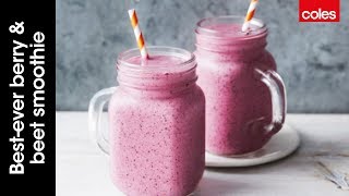 This is how to make the bestever berry amp beet smoothie [upl. by Hurlow]