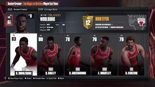 NBA 2K24 Chicago Bulls 198384 classic team PS5 Magic vs Bird Roster [upl. by Cardon]