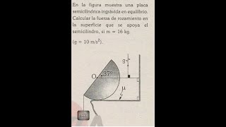 Fisica Placa semicircular ingrávida en reposo [upl. by Pike345]