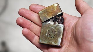 Zippo lighter restoration  US Army lighter brought back to life [upl. by Atenaz783]