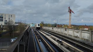 METRO Ligne 1 Et Ligne 2 Passage  Trajet [upl. by Tony]