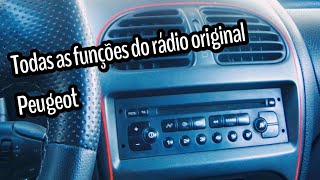 TODAS AS FUNÇOES DO RADIO ORIGINAL PEUGEOTCitroen [upl. by Possing]