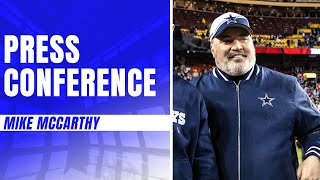 Head Coach Mike McCarthy Postgame Week 18  DALvsWAS  Dallas Cowboys 2023 [upl. by Novla836]