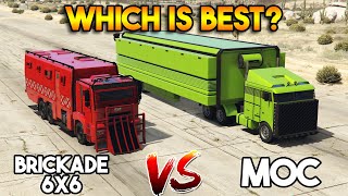 GTA 5 ONLINE  BRICKADE 6X6 VS MOC WHICH IS BEST [upl. by Innaig]