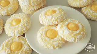 상큼함 폭발 새콤하고 달콤한 레몬 커드 쿠키 만들기  Soft Lemon Curd Cookies Recipe  Cooking tree [upl. by Atteniuq]