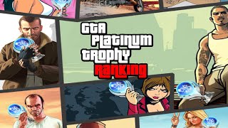 Ranking ALL the GTA PLATINUM Trophies Some of these are CRAZY [upl. by Hammad]