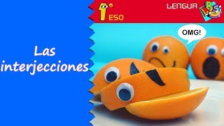 Las interjecciones 1º ESO Lengua [upl. by Filmore217]