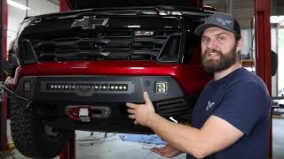 Chevy Colorado Z71  Trail Boss Front Blitz Bumper Install [upl. by Pierrepont261]