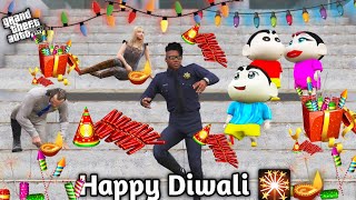 GTA 5 Franklin Shinchan Family Celebration Of Diwali 🎇🪔 New Crackers At Michel House 😗Ps Gamester [upl. by Morrie880]