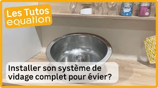 🛠 Tuto  Comment installer son vidage pour évier de cuisine complet panier  siphon  trop plein [upl. by Naujuj196]