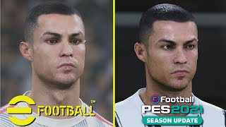 eFootball 2022 PES 2022 vs PES 2021 Graphics Comparison [upl. by Itsur]