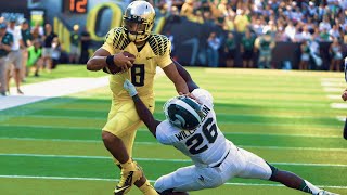 Michigan State vs Oregon 2024 Showdown Intense Rivalry amp Game unitedstates [upl. by Vitek]