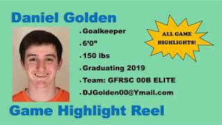 Daniel Golden Soccer Goalkeeper Highlights [upl. by Barram]