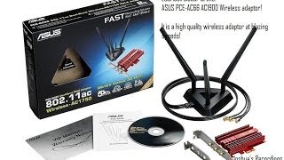 ASUS PCEAC68 AC1900 Wireless Adaptor Overview [upl. by Torie]