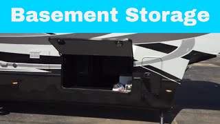 Large RV Basement Storage  Luxe Elite Gold and Luxe Toy Hauler [upl. by Oilcareh182]