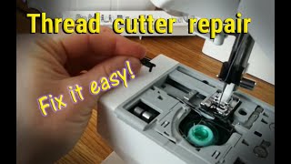 Automatic thread cutter problem and repair [upl. by Ayyidas791]