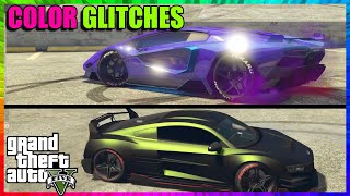 Car PAINTJOB GLITCH Pearlescent  Chrome  Crew  Matte  Every Color Possible  GTA 5 ONLINE [upl. by Houser]