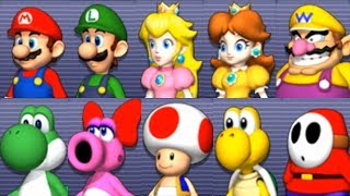 Mario Party 9  All Characters [upl. by Wolfgram]