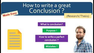 How to write a conclusion Research paper Review Thesis [upl. by Nelag]