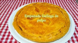 Cómo hacer empanada Gallega de pulpo receta [upl. by Tekla]