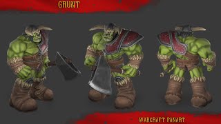 Warcraft  Orc grunt fanart [upl. by Evelin]