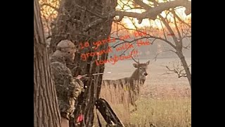 Longbow buck at 10 yards on the ground [upl. by Dirgis]