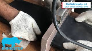 การต่อเชื่อมพีวีซีวอเตอร์สต๊อปด้วยเครื่องเชื่อม Waterstop Welding by Splicing IronsHDENG CC [upl. by Cesaria]