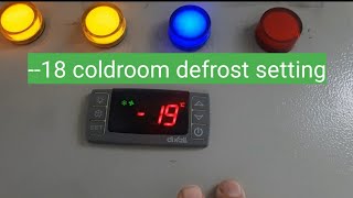 coldroom defrost setting  dixell defrost setting zkmultitech [upl. by Walley]