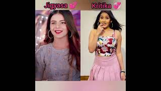 Jigyasa Singh heer💕vs Kritika sharma  tina💞 cute 🥰 whatsapp and new video status🤩 [upl. by Sallad]